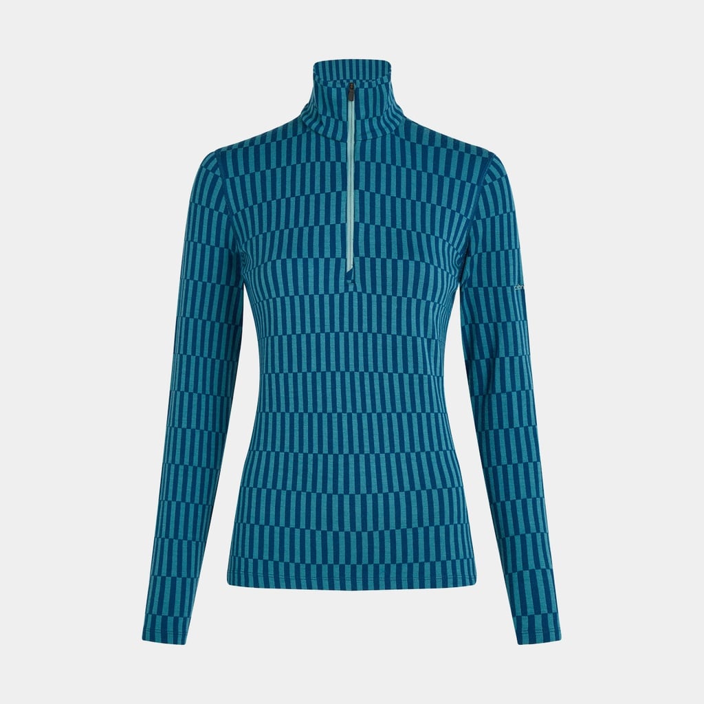 Vertex Long Sleeves Half Zip Pole Pos AOP 260 Women Topaz / Atlantis