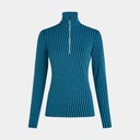 Vertex Long Sleeves Half Zip Pole Pos AOP 260 Women Topaz / Atlantis