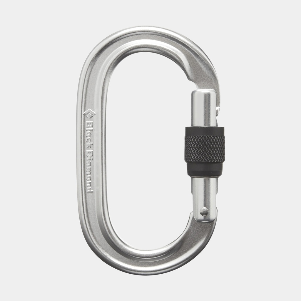 Oval Keylock Screwgate Carabiner Polished