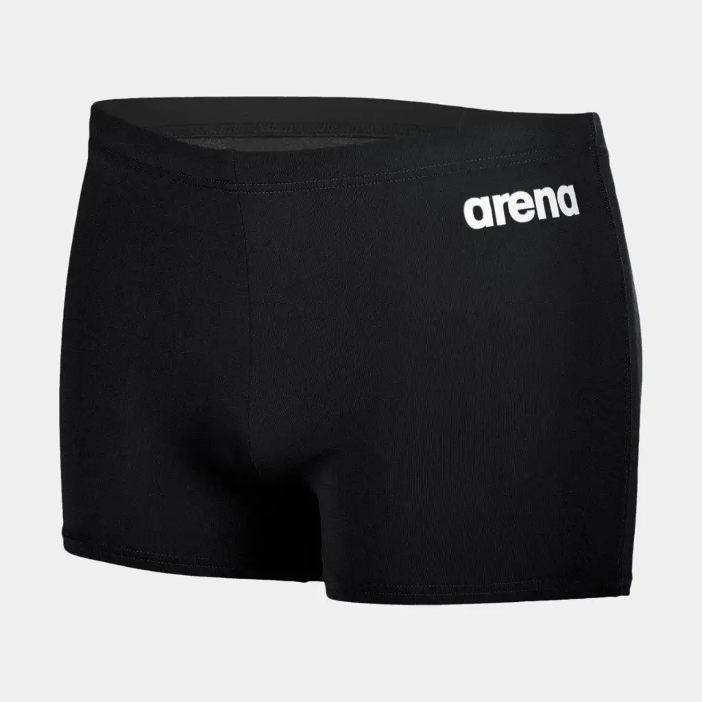 Team Swim Short Solid Black / White