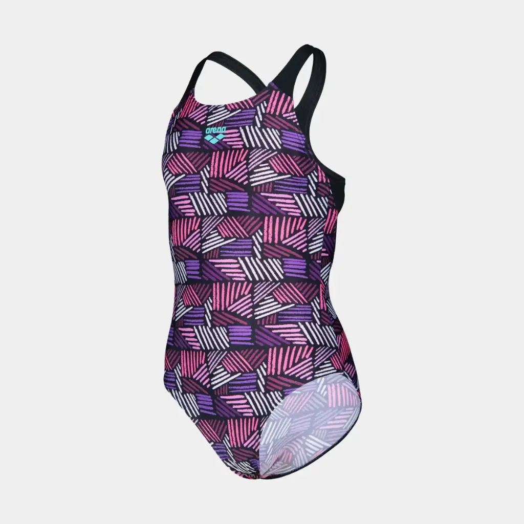 Candies Swimsuit Kids Multi Pink / Black