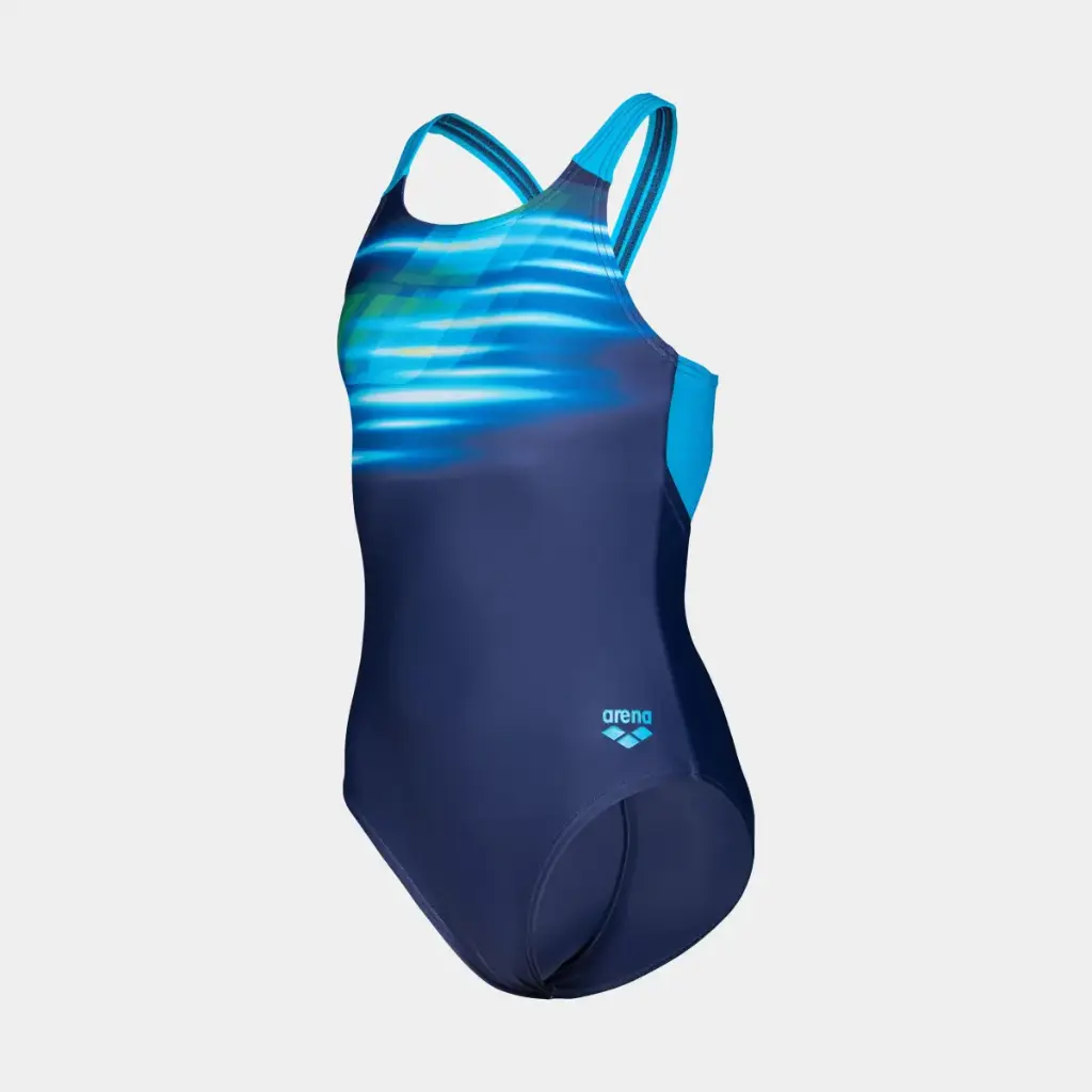 Fading Swimsuit Kids Navy / Turquoise