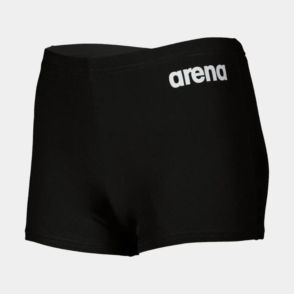 Team Swim Short Solid Kids Black / White