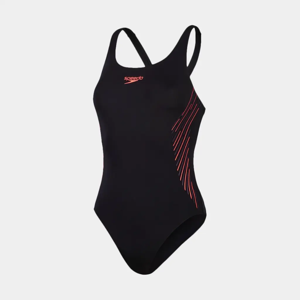 Placement Muscleback Swimsuit Women Black / Red