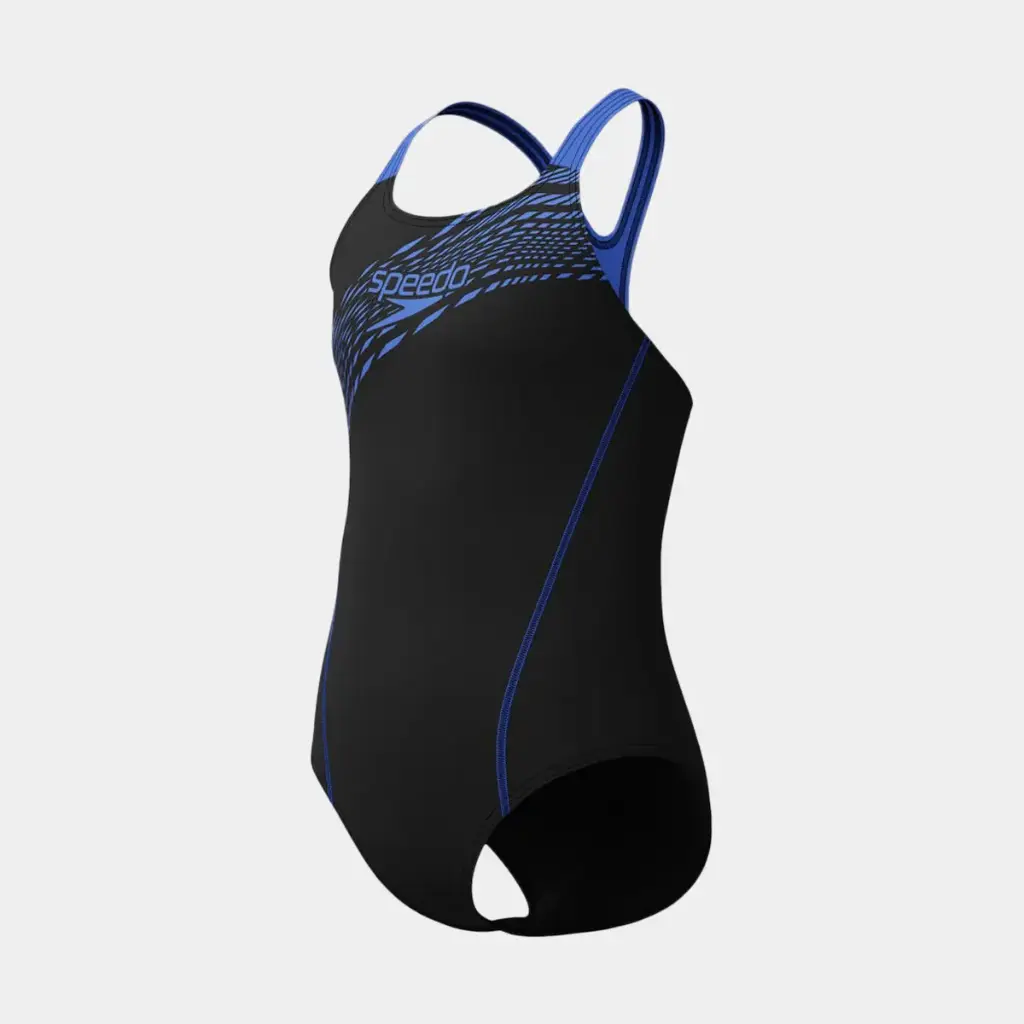 Medley Logo Medalist Swimsuit Kids Black / Blue