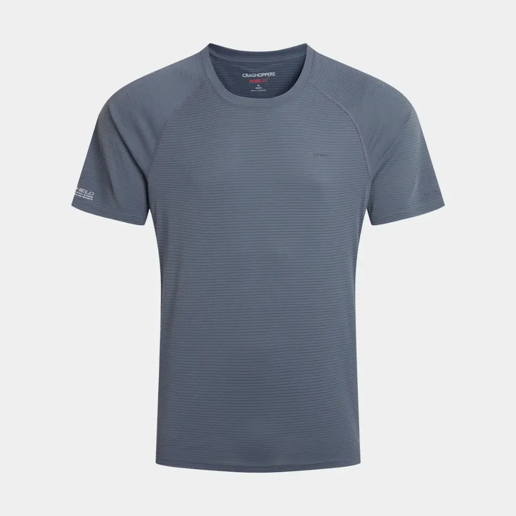 NosiLife SolarShield+ Short Sleeved T-Shirt Dark Pewter