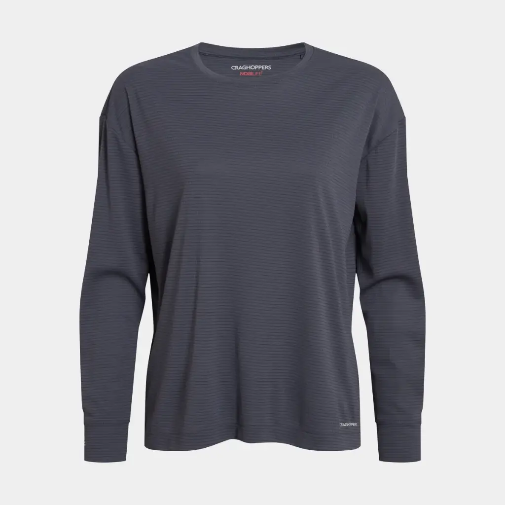 NosiLife SolarShield+ Long Sleeved T-Shirt Women Anthracite