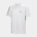 Kragg SL Cotton Bird Word Short Sleeves White Light / Black