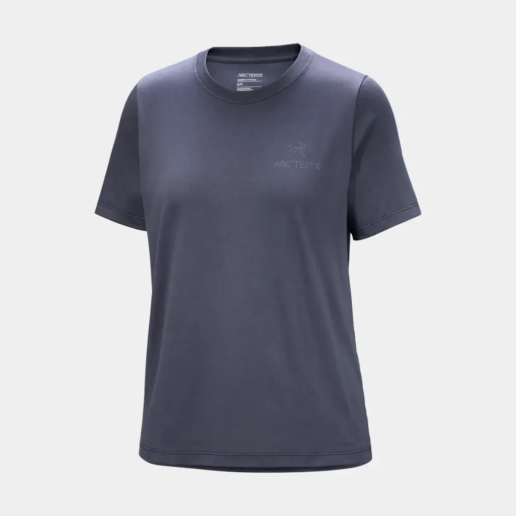 Kragg SL Cotton Emblem Crew Short Sleeves Women Dark Stratus