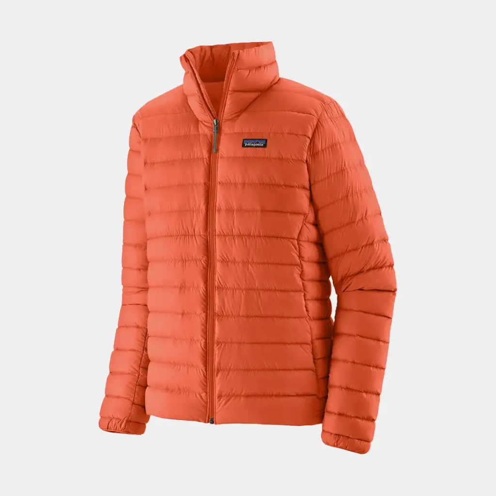 Down Sweater Jacket Coal Orange