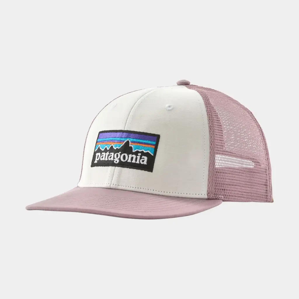 P-6 Logo Trucker Hat White w/Quiet Violet