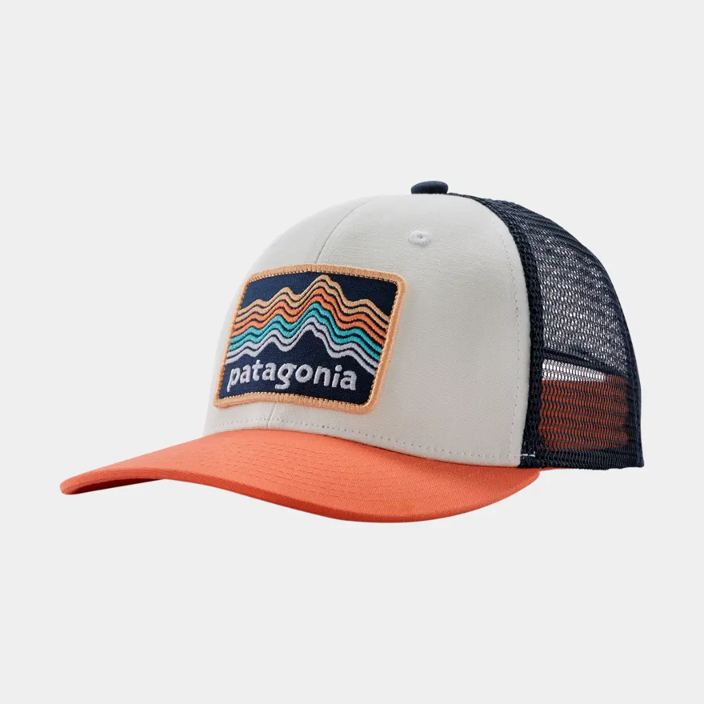 Trucker Hat Kids Ridge Rise Stripe: Coho Coral