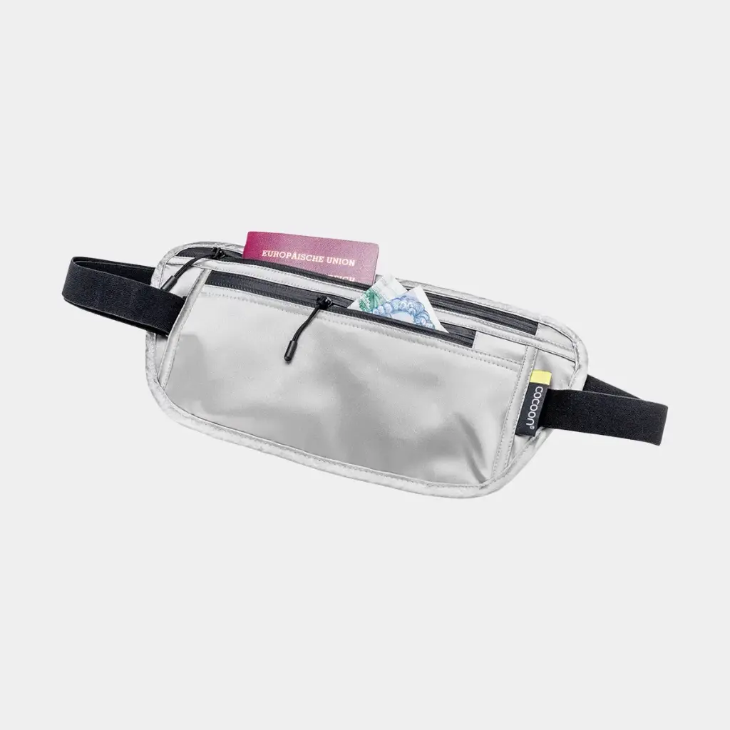 Secret Waist Wallet Silk Sand Grey