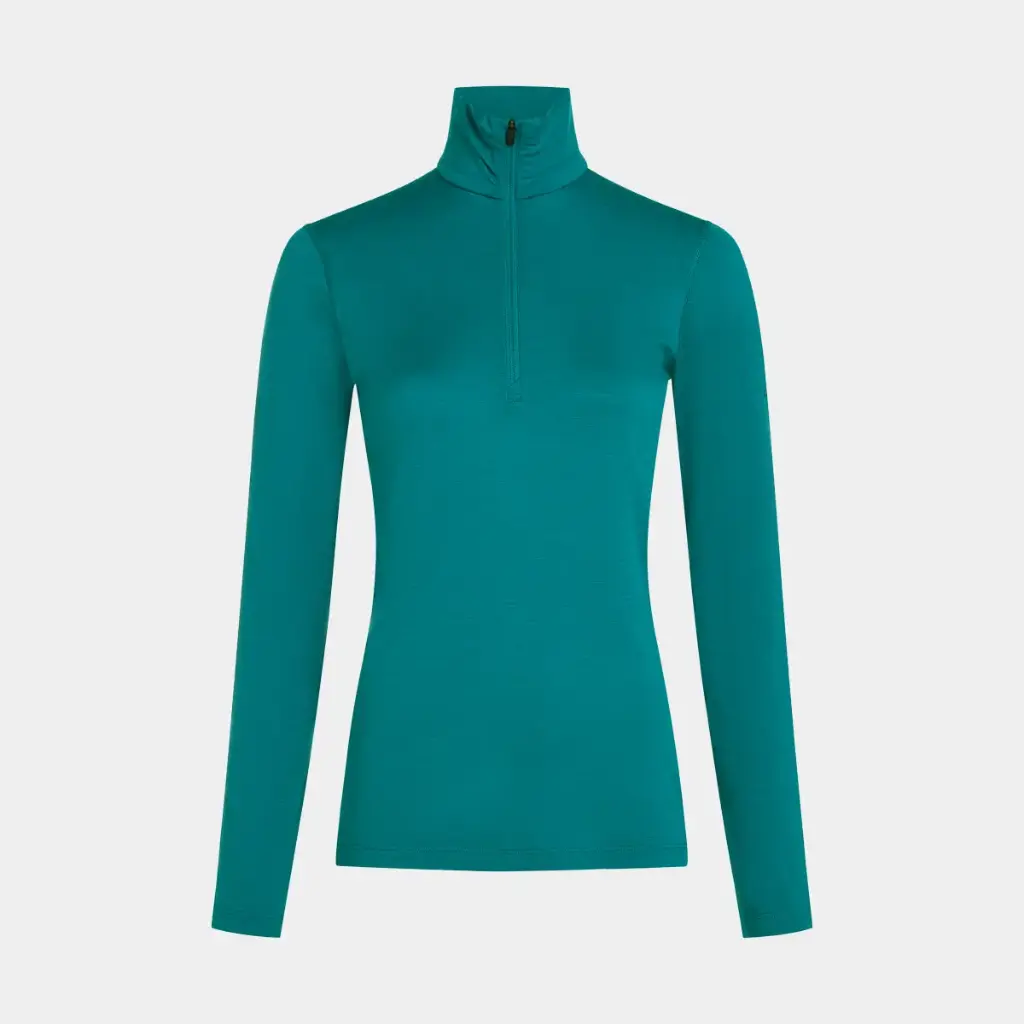 Oasis Long Sleeves Half Zip 200 Women Tidal Teal