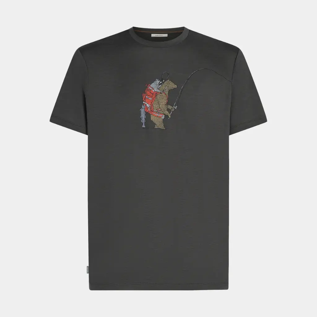 Tech Lite Short Sleeves Tee 150 Bear Catch Obsidian
