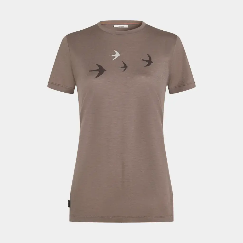 Tech Lite Short Sleeves Tee 150 Women Bird Transit Porcini