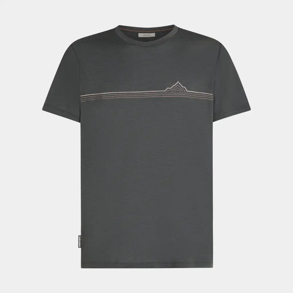 Tech Lite Short Sleeves Tee 150 Range Stripes Obsidian