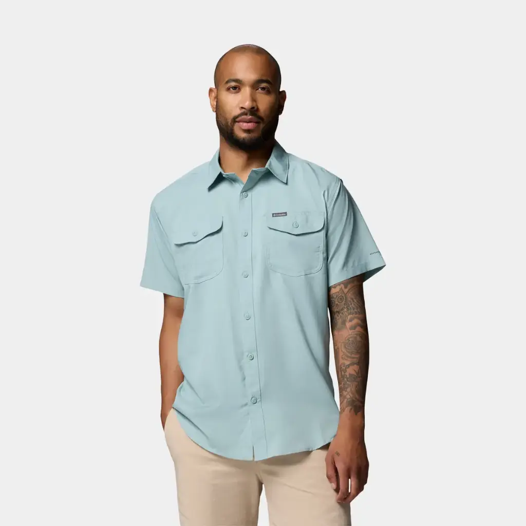 Utilizer II Solid Short Sleeves Shirt Crushed Blue