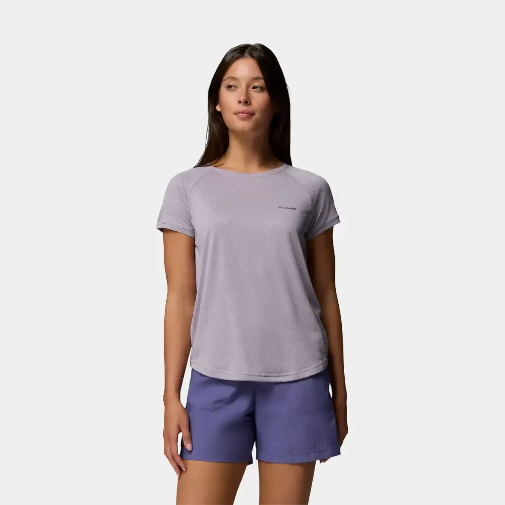 Bogata Bay Short Sleeves Tee Women Lavender Pearl