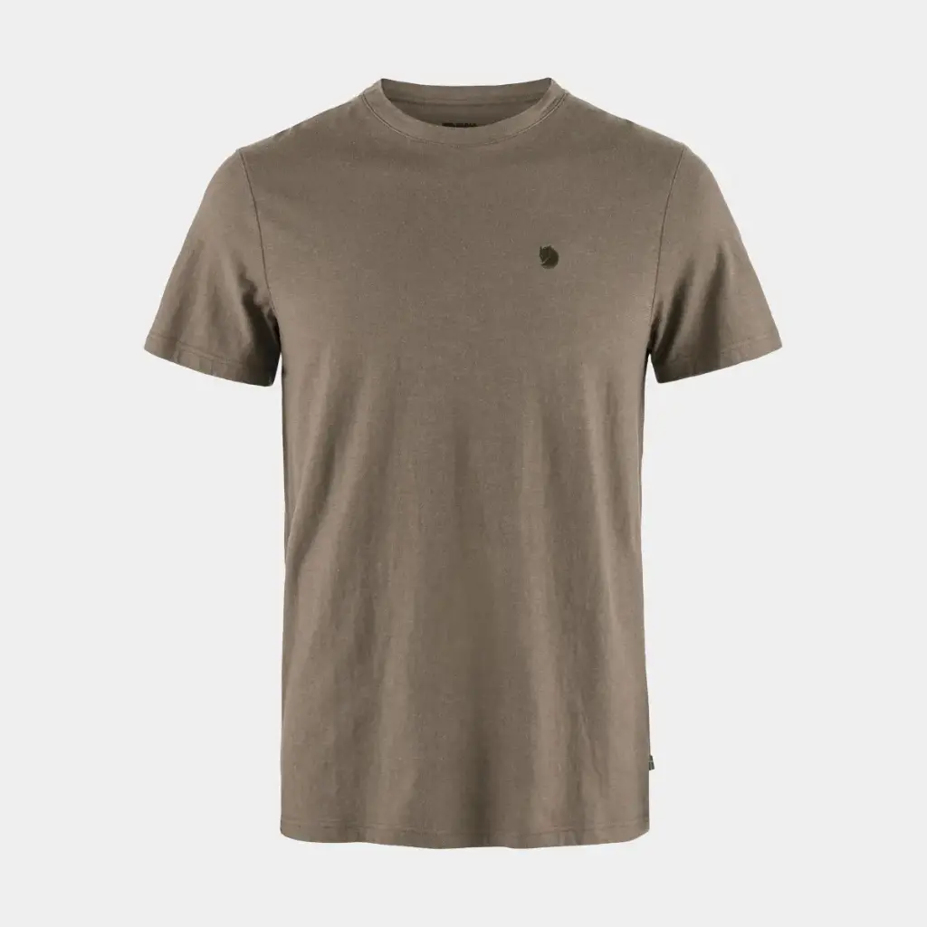 Hemp Blend T-shirt Suede Brown