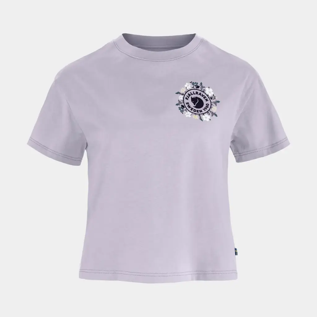 Fjällblomster Logo T-shirt Women Lavender Mist