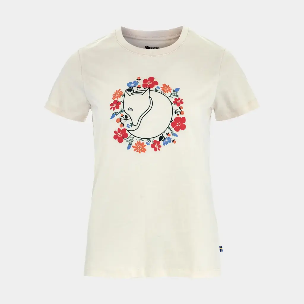 Fjällblomster Fox T-shirt Women Chalk White
