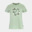 Fjällblomster Fox T-shirt Women Soft Jade