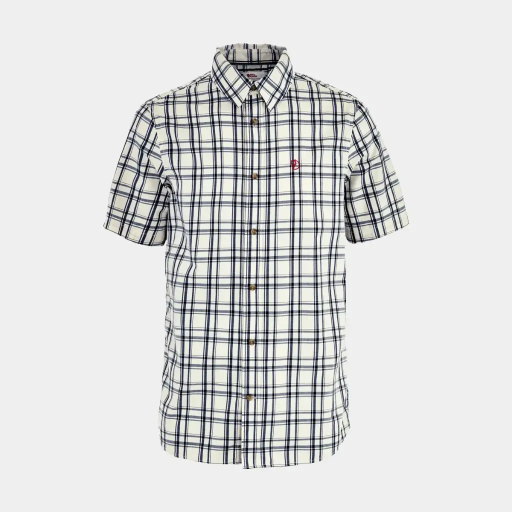 Ovik Lite Shirt Short Sleeves Chalk White / Dark Navy