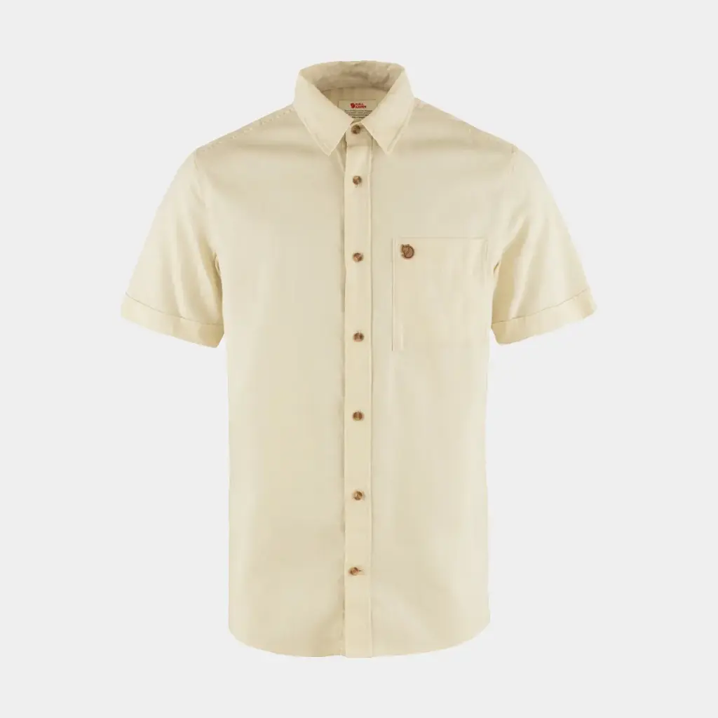 Övik Travel Shirt Short Sleeves Chalk White