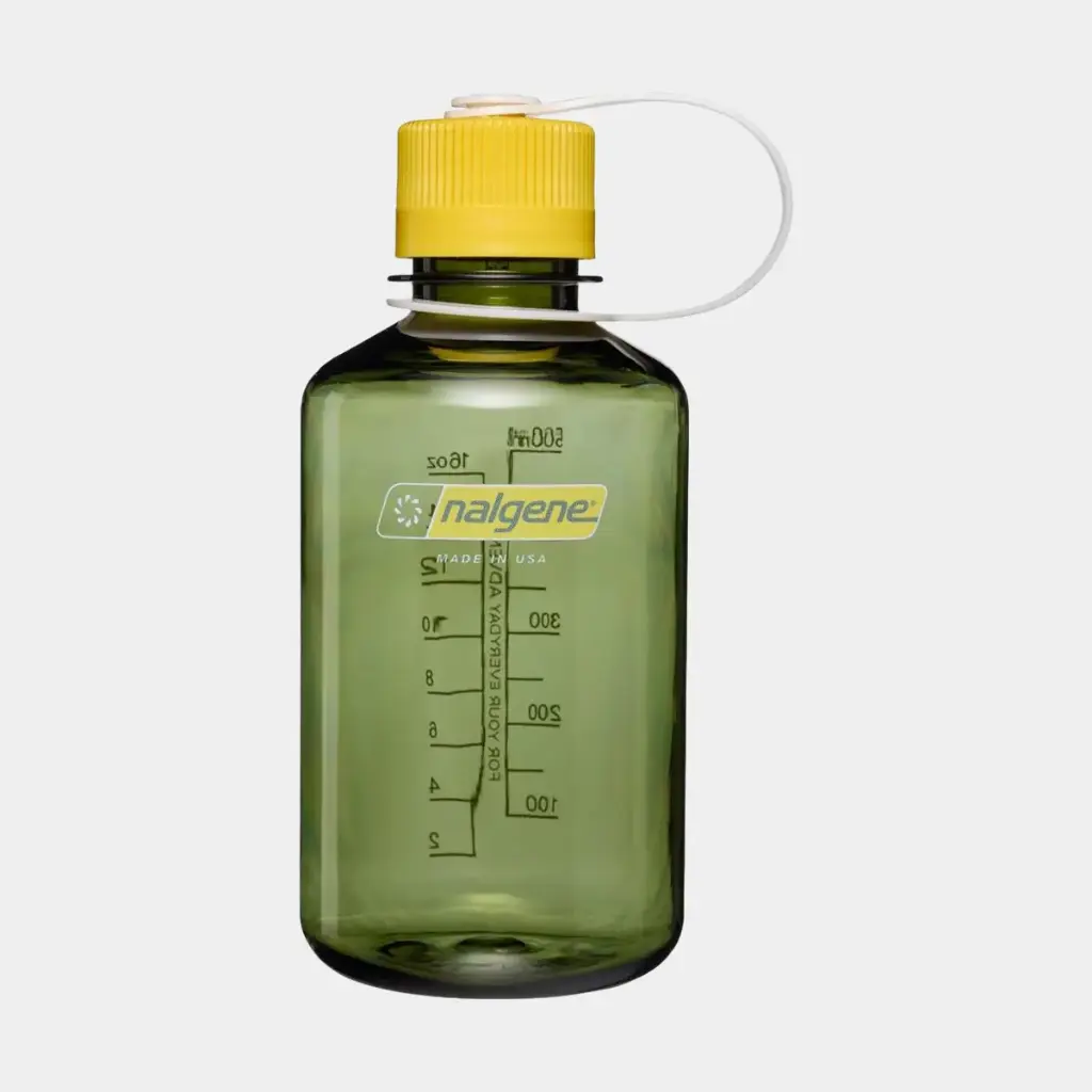 Drinking Bottle Narrow Mouth Sustain 500ml Oil Green w/ Freesia
