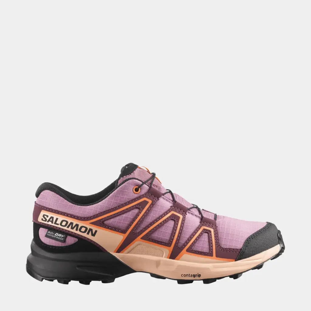 Speedcross Waterproof Kids Huckleberry / Almond Cream