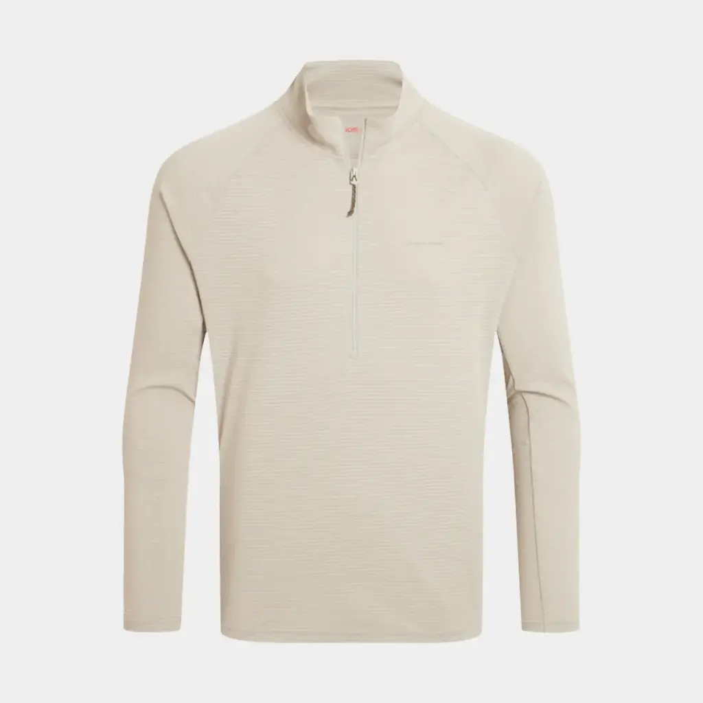 NosiLife SolarShield+ Half Zip Top Parchment