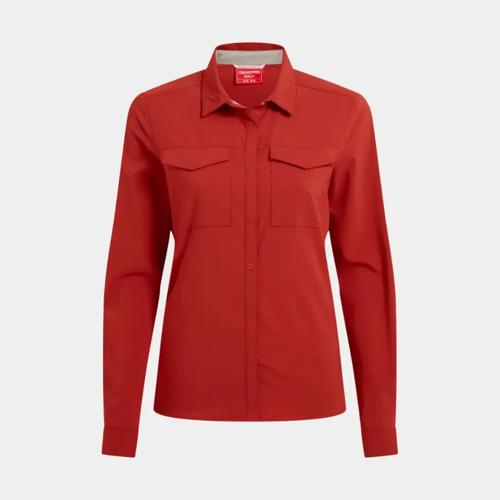 NosiLife Pro V Long Sleeved Shirt Women Cinnabar