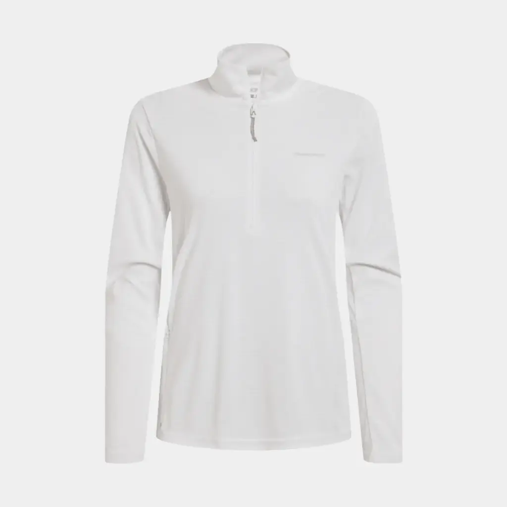 NosiLife SolarShield+ Half Zip Top Women White