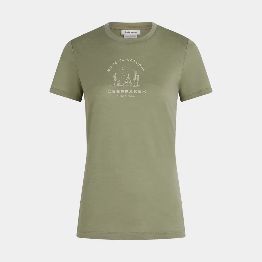 Tech Lite Short Sleeves Tee Peace Pas 150 Women Lichen