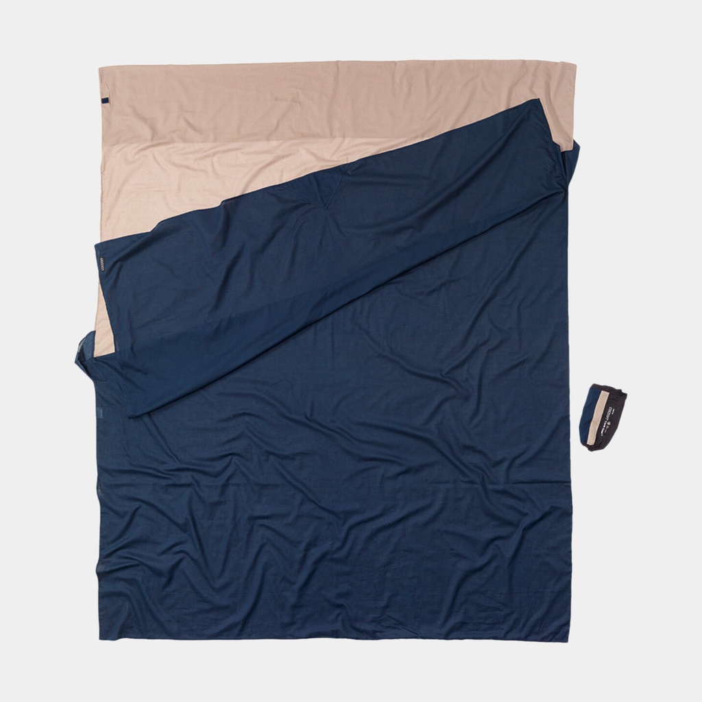 Travelsheet Double Egyptian Cotton Khaki / Tuareg