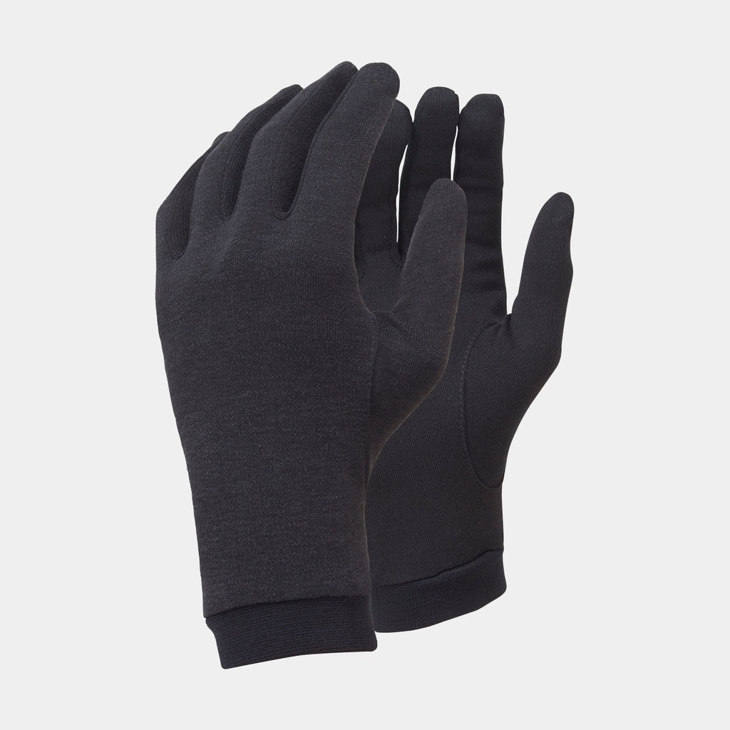 Silk Liner Gloves Black
