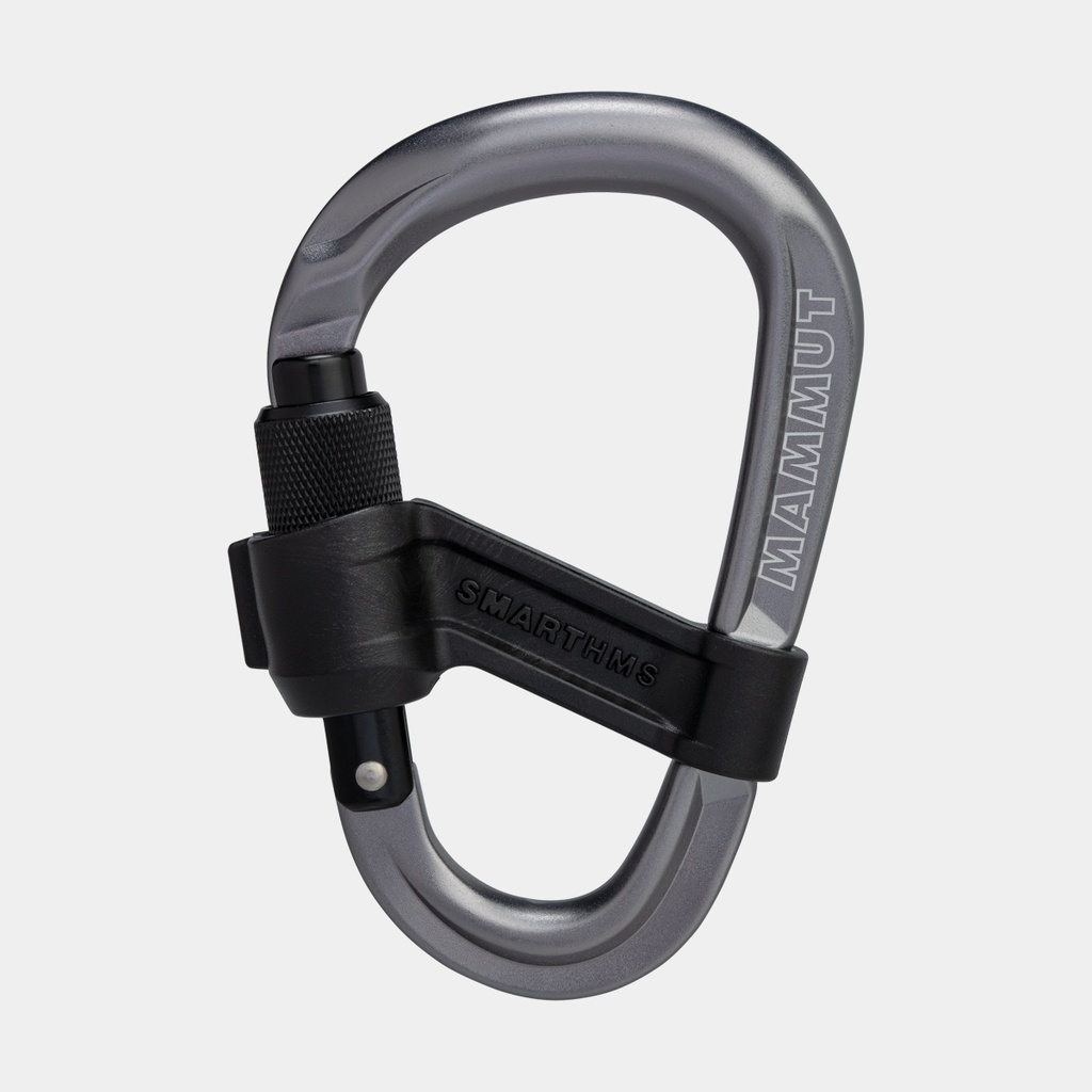 Smart HMS 2.0 Screwgate Carabiner Screw Gate Grey