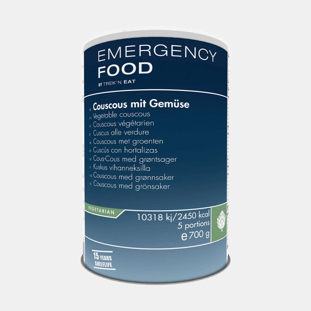 Emergency Food Can 700g Vegetable Couscous