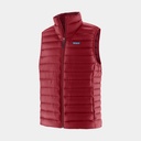 Down Sweater Vest Wax Red