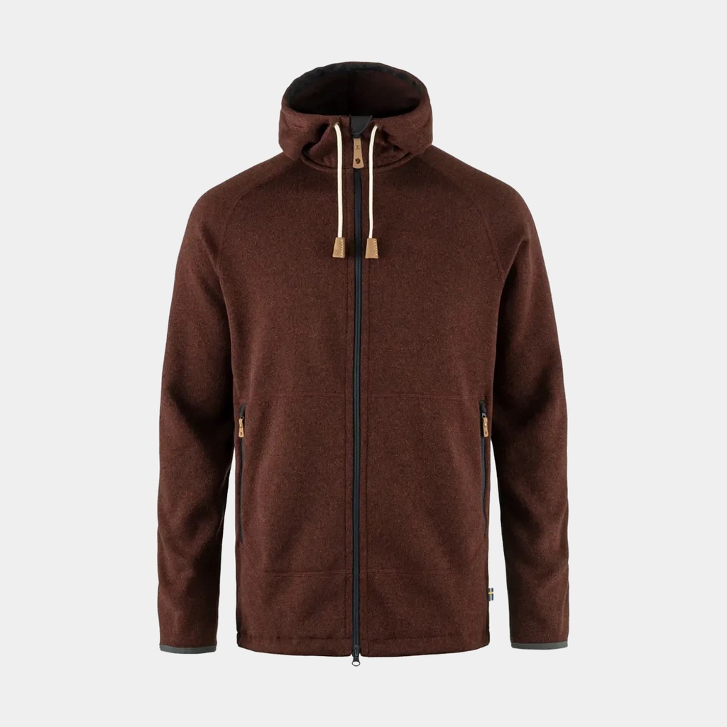 Ovik Fleece Hoodie Autumn Leaf