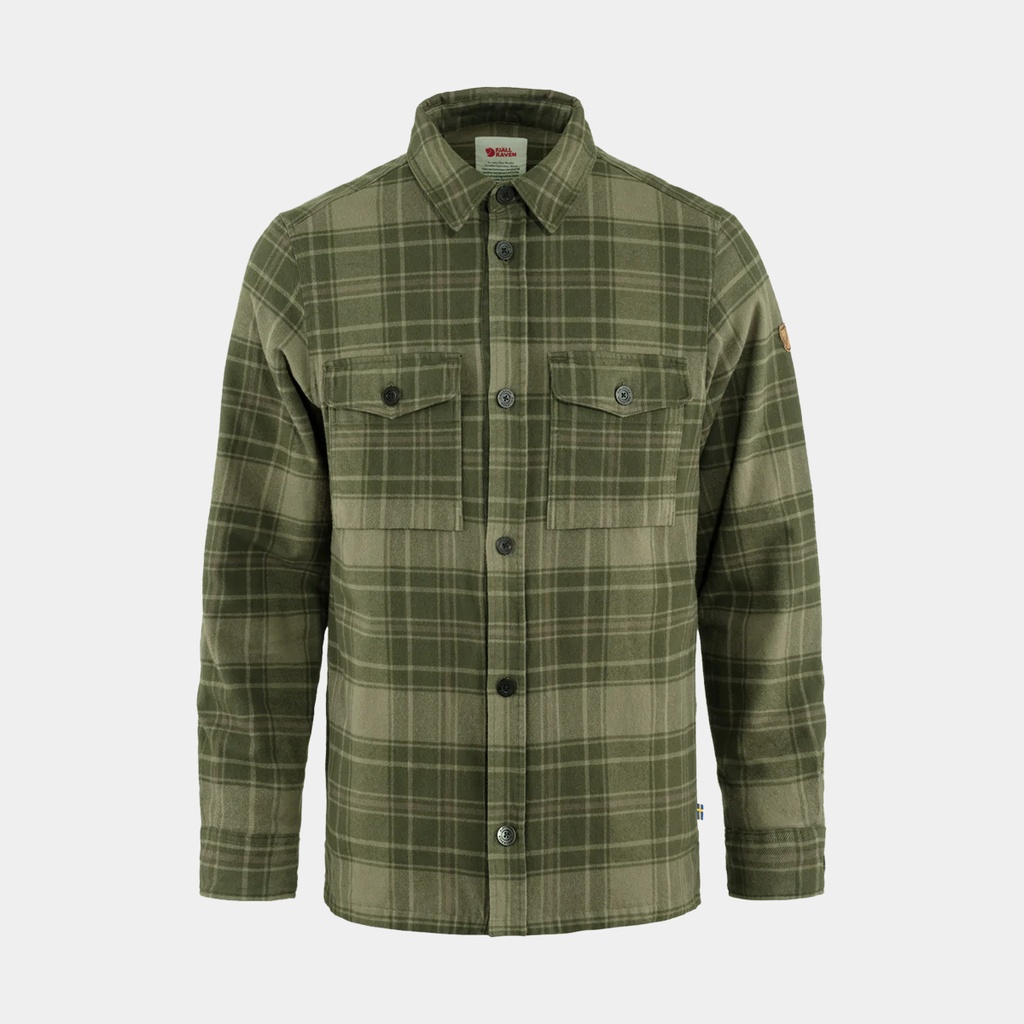 Ovik Heavy Flannel Shirt Deep Forest / Laurel Green