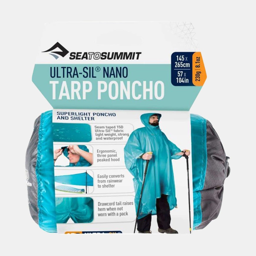 Ultra-Sil Nano Tarp Poncho 15D Blue