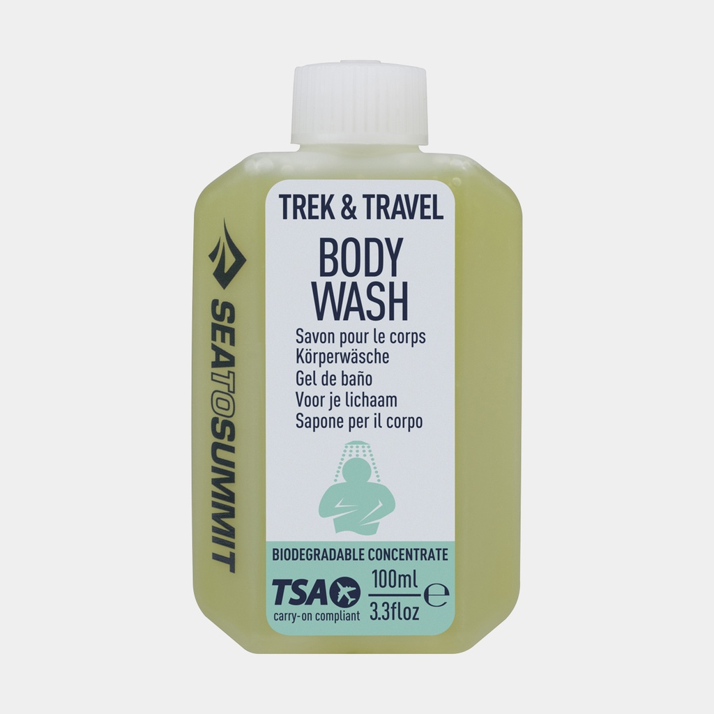 Trek & Travel Liquid Body Wash 100ml Mist Green