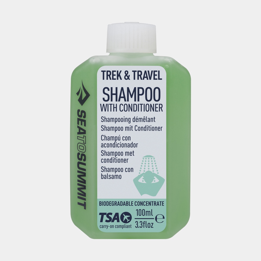 Trek & Travel Liquid Conditioning Shampoo 100ml Sea Mist green