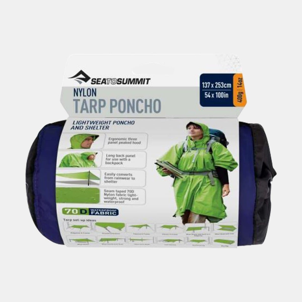 Tarp Poncho Blue