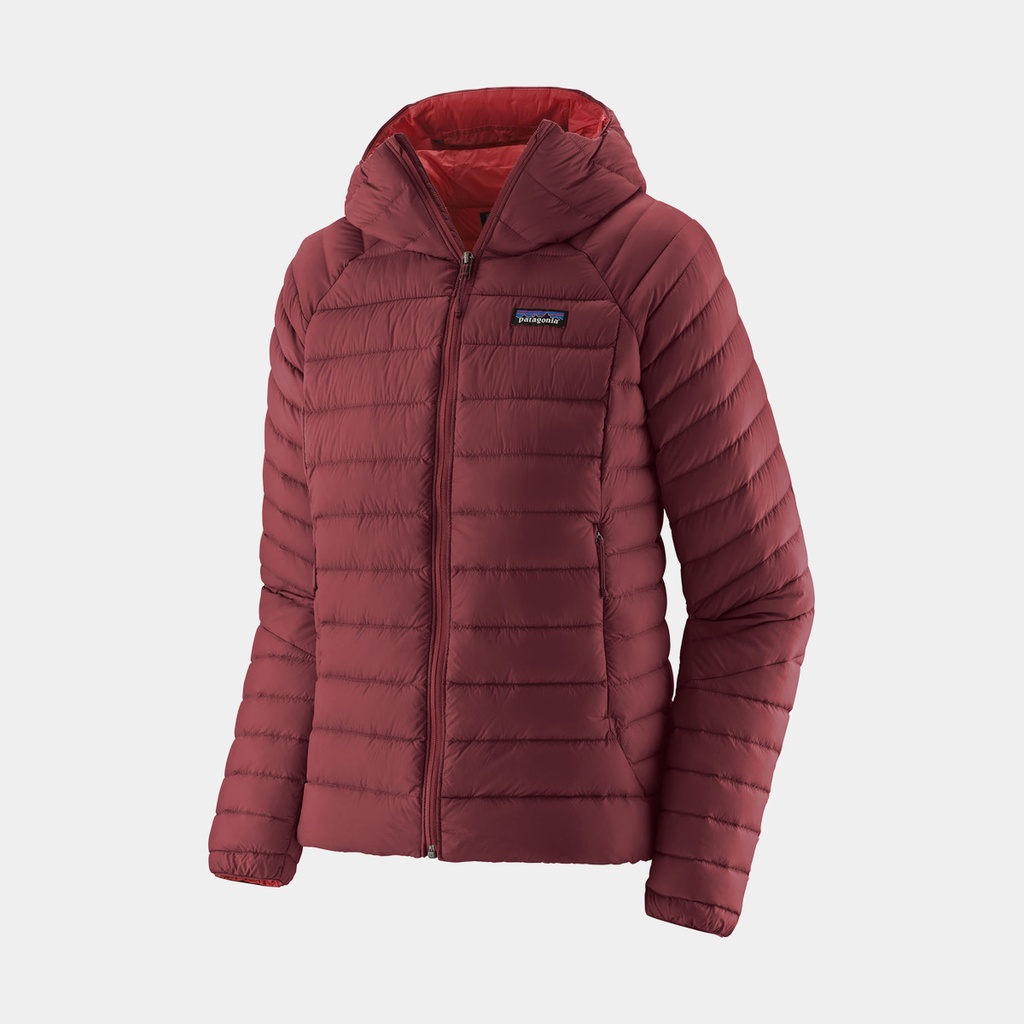 Down Sweater Hoody Women Sequoia Red