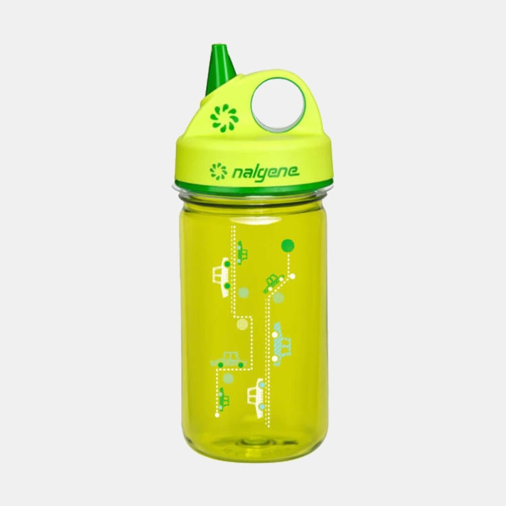 Kids Bottle Grip-n-Gulp 0.35L Green Cars