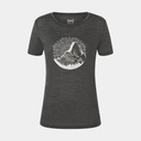 Mandala Mountain Tee Women Pirate Grey Melange / Feather Grey / Gold