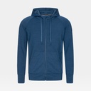 Essential Zip Hoodie Dark Denim Melange